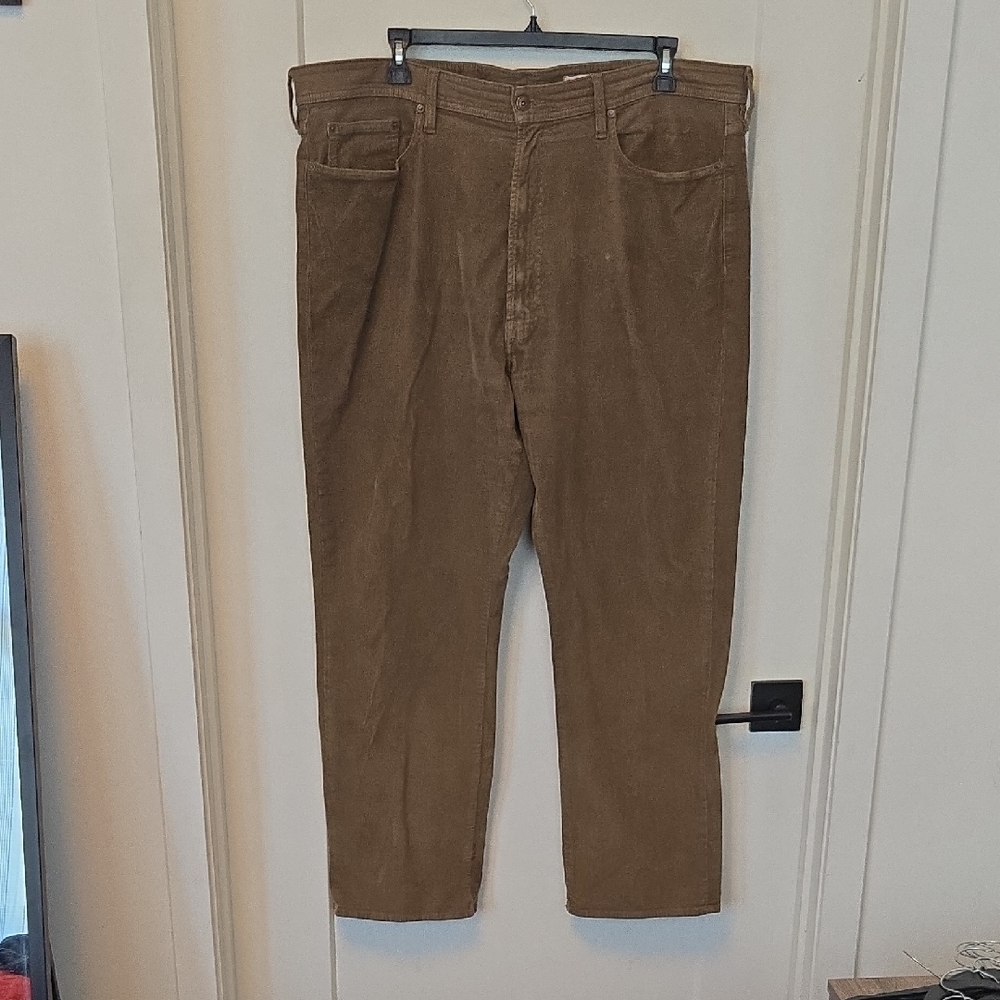 Daniel Cremieux Brown Corduroy Pants Straight-Leg